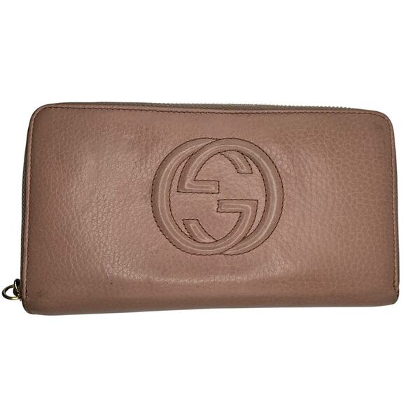 30. Gucci Pink Interlocking Soho Leather Wallet - Picture 2 of 14